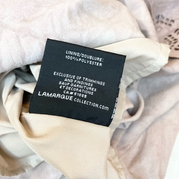 LaMarque Renuka Off-The-Shoulder Suede Top in Lilac - Picture 9 of 13